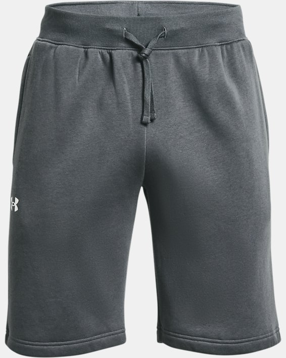 Men's UA Rival Fleece Shorts, Gray, pdpMainDesktop image number 4